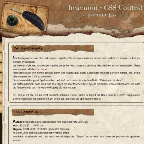 PSD-CSS Contest 2011