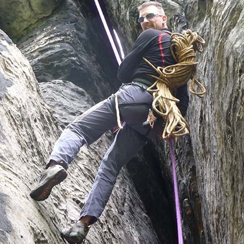 Klettern im Bielatal