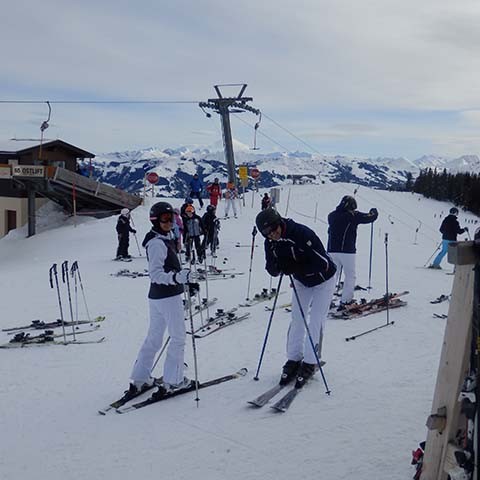 Skifahren am Wilden Kaiser