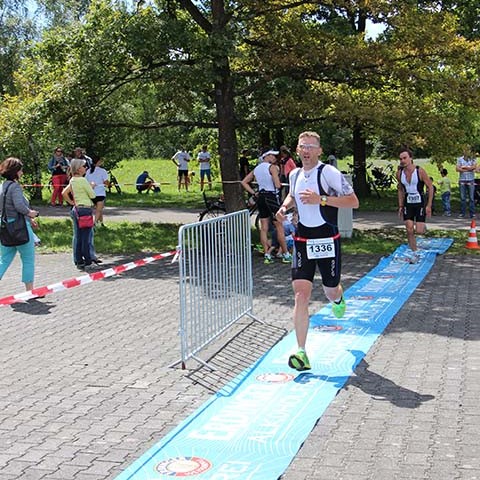 3MUC Triathlon München Zieleinlauf